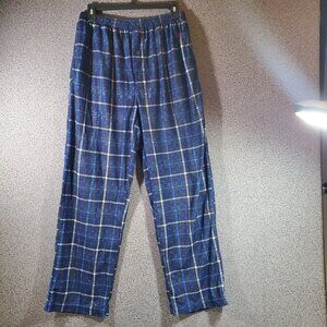 U.S. Polo Assn. Fleece Blue Plaid Pajama Pants